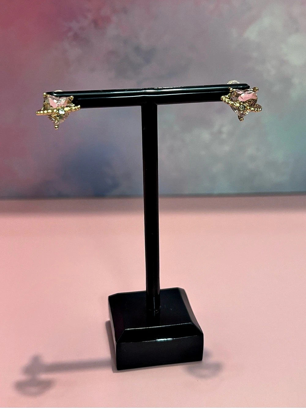 Pink Heart Earrings